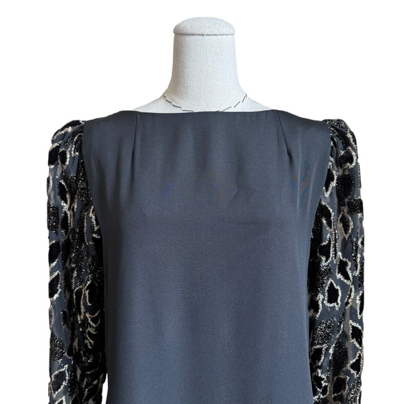 Vintage 60s Bergdorf Goodman Black & Gold Dress Classic Elegant Couture - Picture 3 of 14